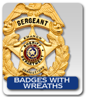 BADGES WITH WREATHS