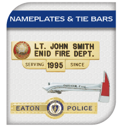 NAMEPLATES AND TIE BARS